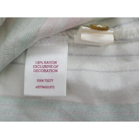 SO Midi Sundress Juniors Size Small Buttons Wide Thin Stripes Smocked Back Rayon - Picture 5 of 5